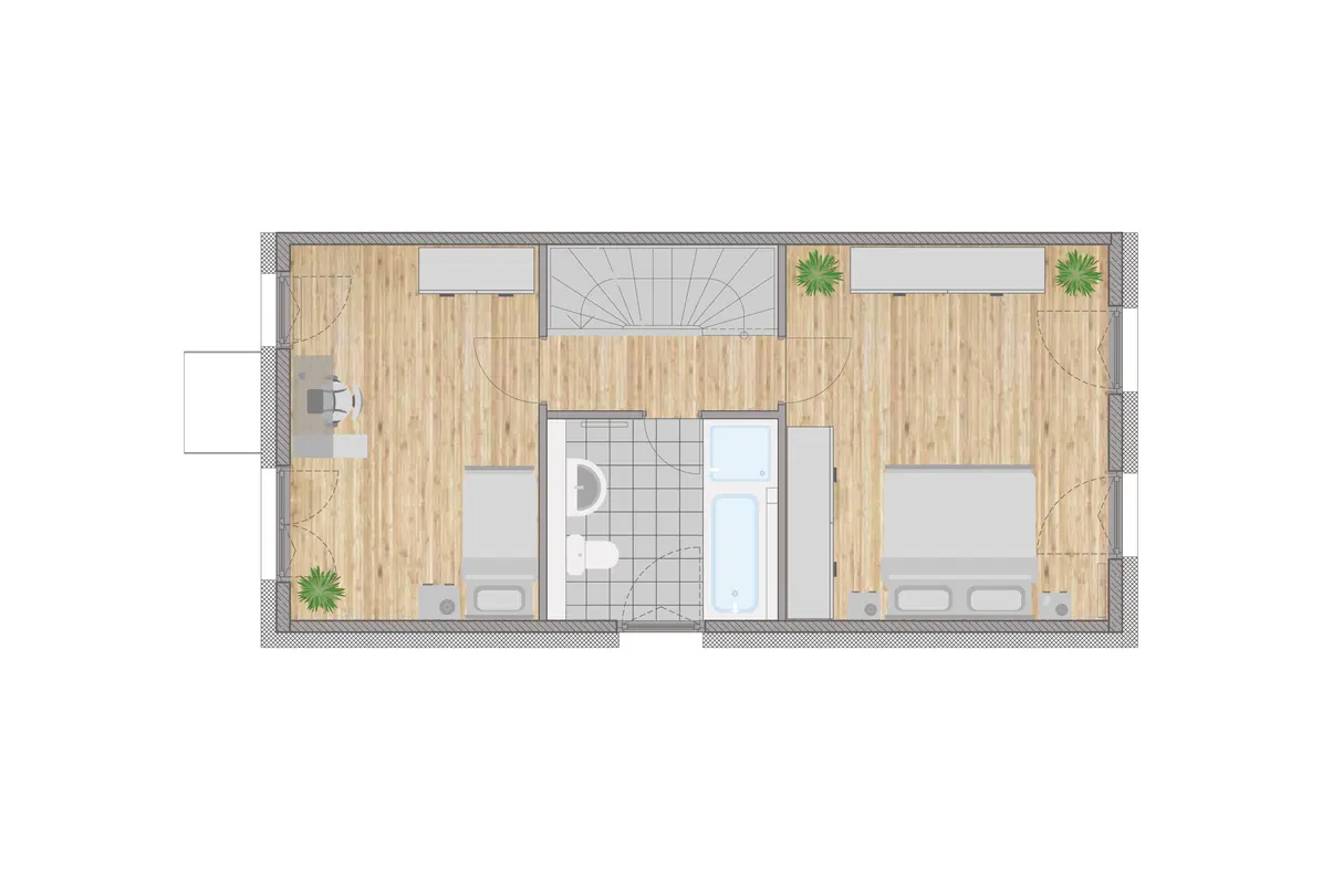 Grundriss-Erdgeschoss-Musterhaus Grundriss Erdgeschoss des weisenburger Musterhauses