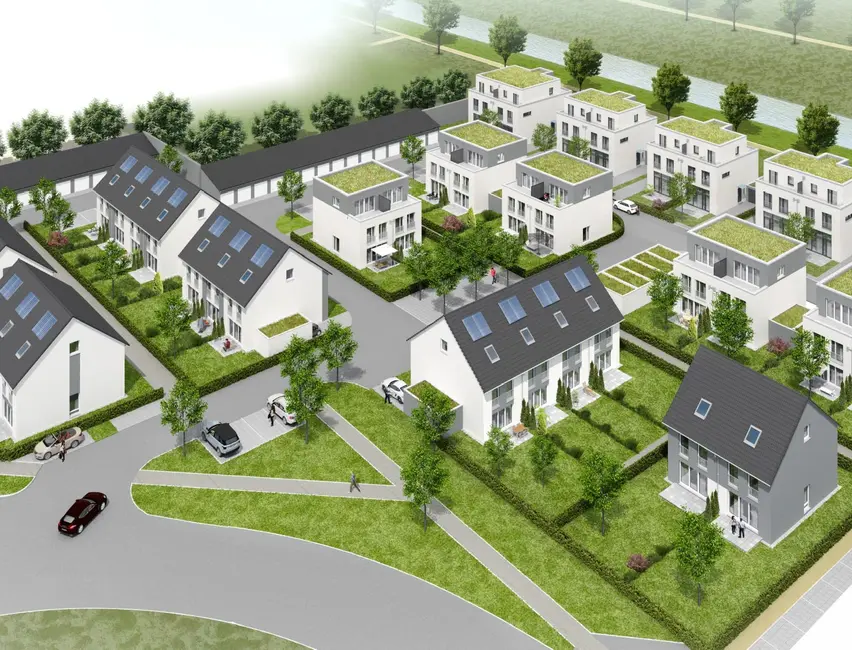 rastatt_rheinauer_ring Visualisierung von Doppelhaushälften und Reihenhäusern in Rastatt am Rheinauer Ring