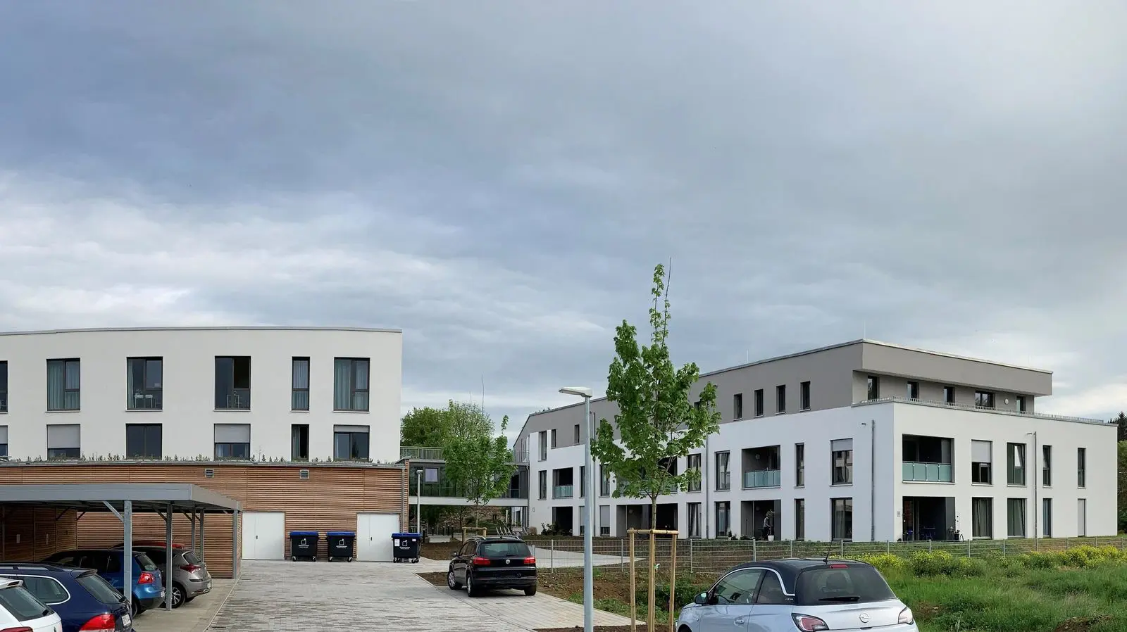 die Rückseite des Altenpflegeheim