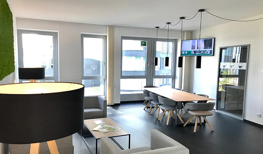 weisenburger_bau_Geschaeftsstelle_Duesseldorf_innen weisenburger office in Düsseldorf from the inside