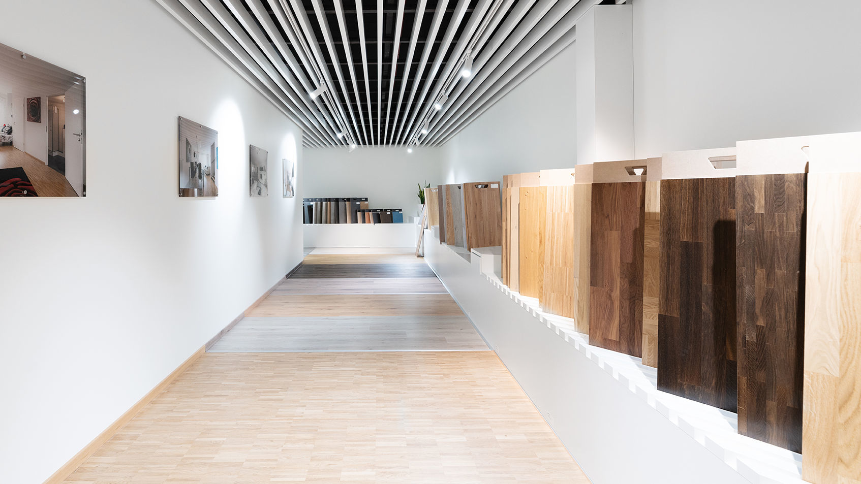 Selection of parquet in the sampling center baustein